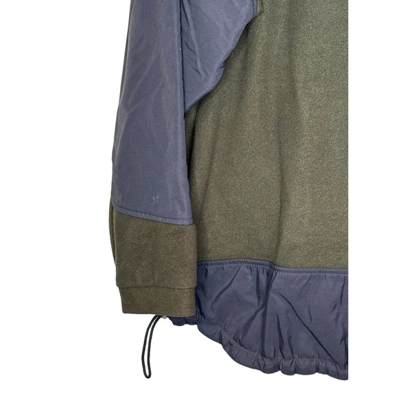 Orvis Men's Jacket Outdoor‎ Vtg. 90's Fleece Colorblock Quarter Zip Green XL - Picture 7 of 9
